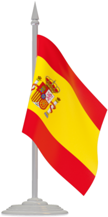 Spain 640 - Costa Rica Flag Pole (640x480), Png Download