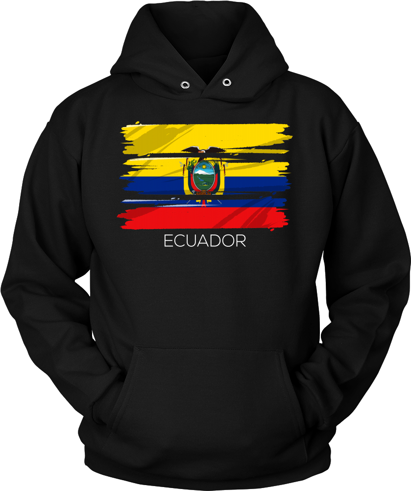 Ecuador, Ecuadorian Patriotic Country Flag Hoodie - Pit Bull Hoodie. Perfect Gift For Your Dad, Mom, Boyfriend, (1000x1000), Png Download