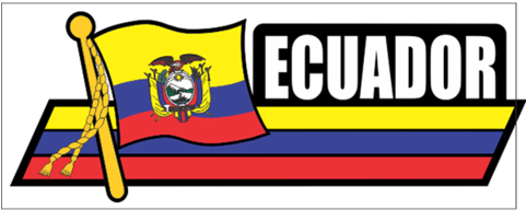 Ecuador Flag Car Sidekick Decal - Car (480x480), Png Download