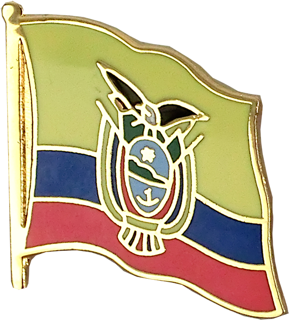 Flag Lapel Pin - Ecuador - Flag Lapel Pin (1500x938), Png Download