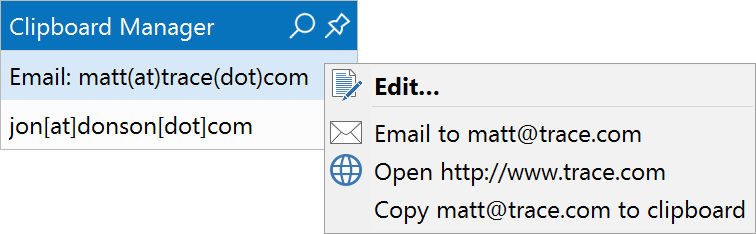 Context Menu For Email Addresses - Email (756x234), Png Download
