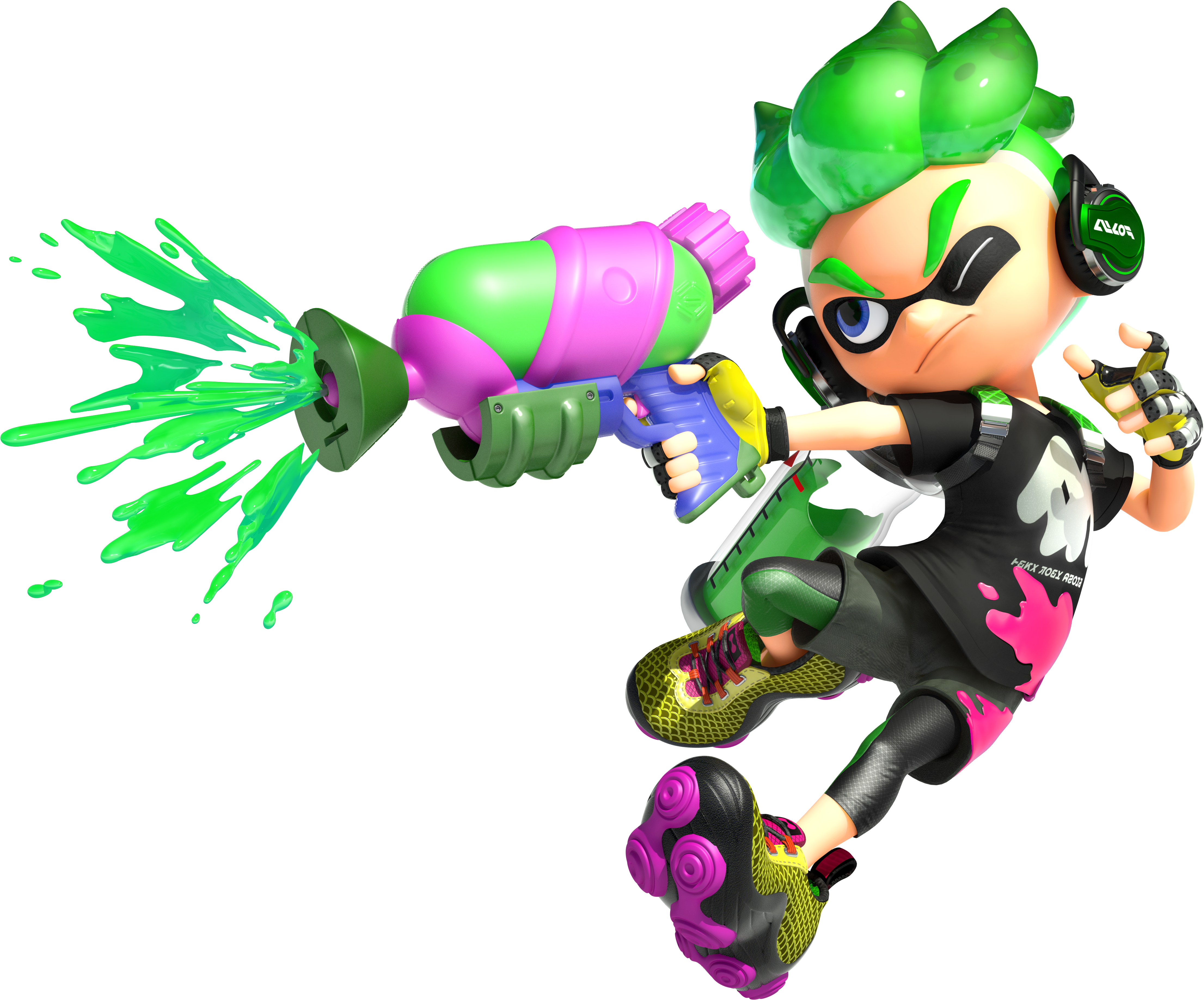 Inkling Boy Png - Splatoon 2 Male Inkling (4670x4670), Png Download