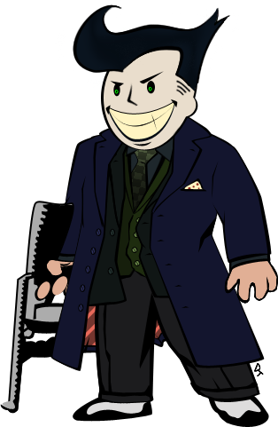 Download Vault Boy Joker By Forarkan-d33uxps - Fallout Vault Boy Art Style  PNG Image with No Background - PNGkey.com