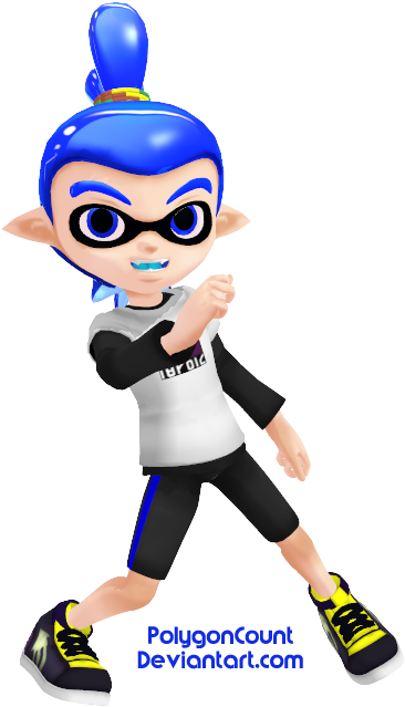 Inkling Boy Png Svg Free Download - Inkling Boy Model (449x680), Png Download