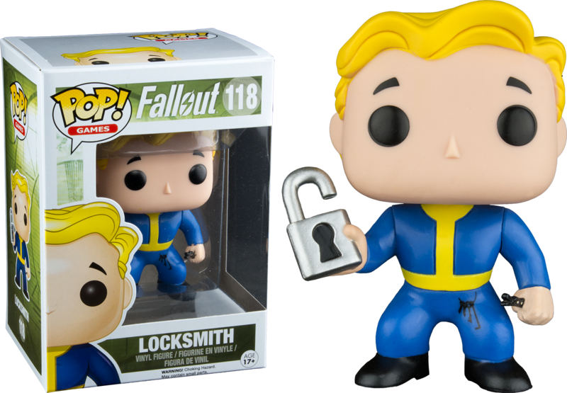 Vault Boy Locksmith Pop Vinyl Figurine (800x555), Png Download