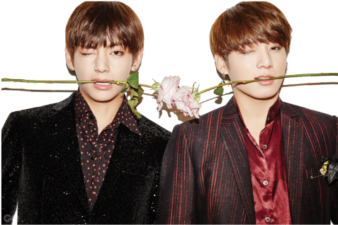 V And Jungkook Bts (480x480), Png Download