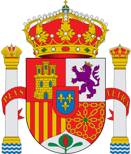 Escudo Constitucional Aragon, Coat Of Arms, Flags, - Flag Of Spain Logo (523x600), Png Download