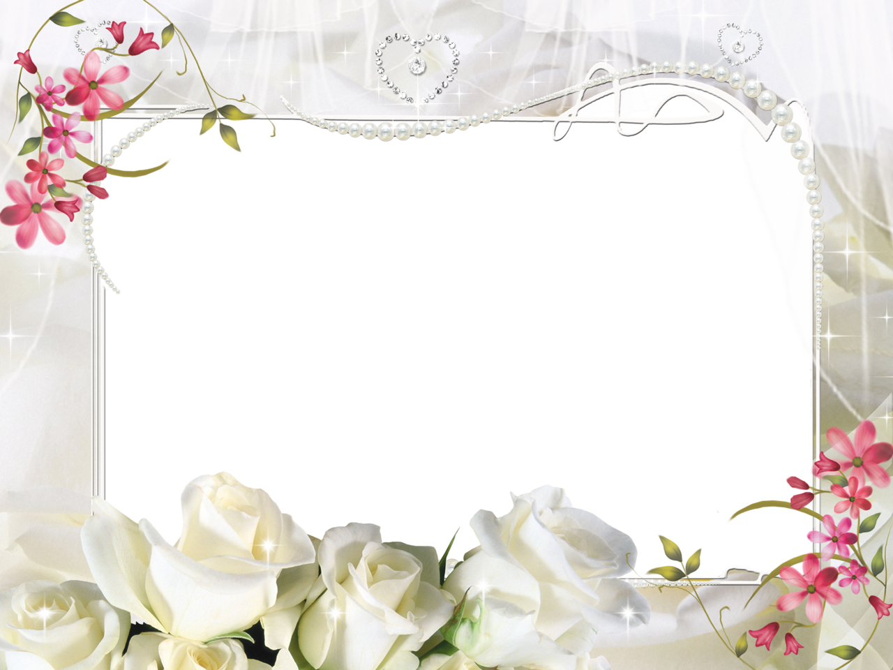 Png Photo, Rose Frame, Printable Frames, Art Frames, - Wedding Frames (1280x960), Png Download