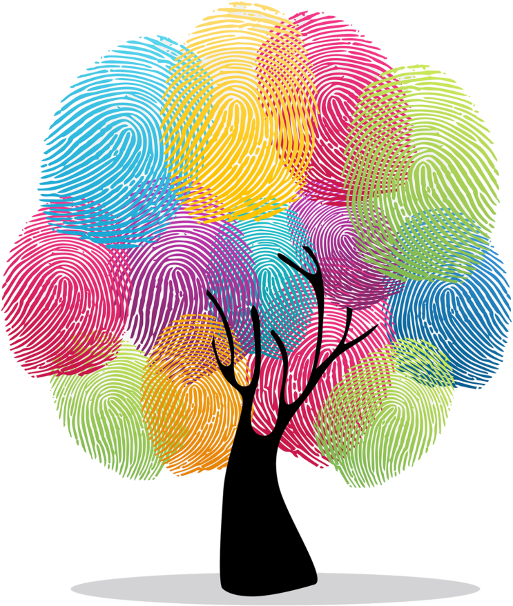 Fingerprint Tree Trans E1522871049542 (800x947), Png Download