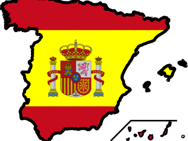 Spanish Flag Cliparts - Spain Flag Clip Art (640x480), Png Download