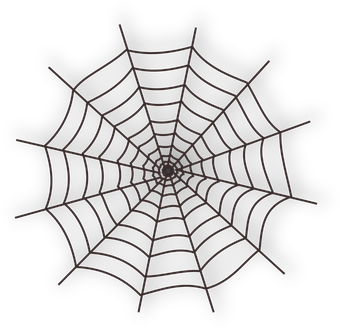 Cobweb Spiderweb Spider's Web Halloween Sp - Spider Web Tattoo Png (353x340), Png Download