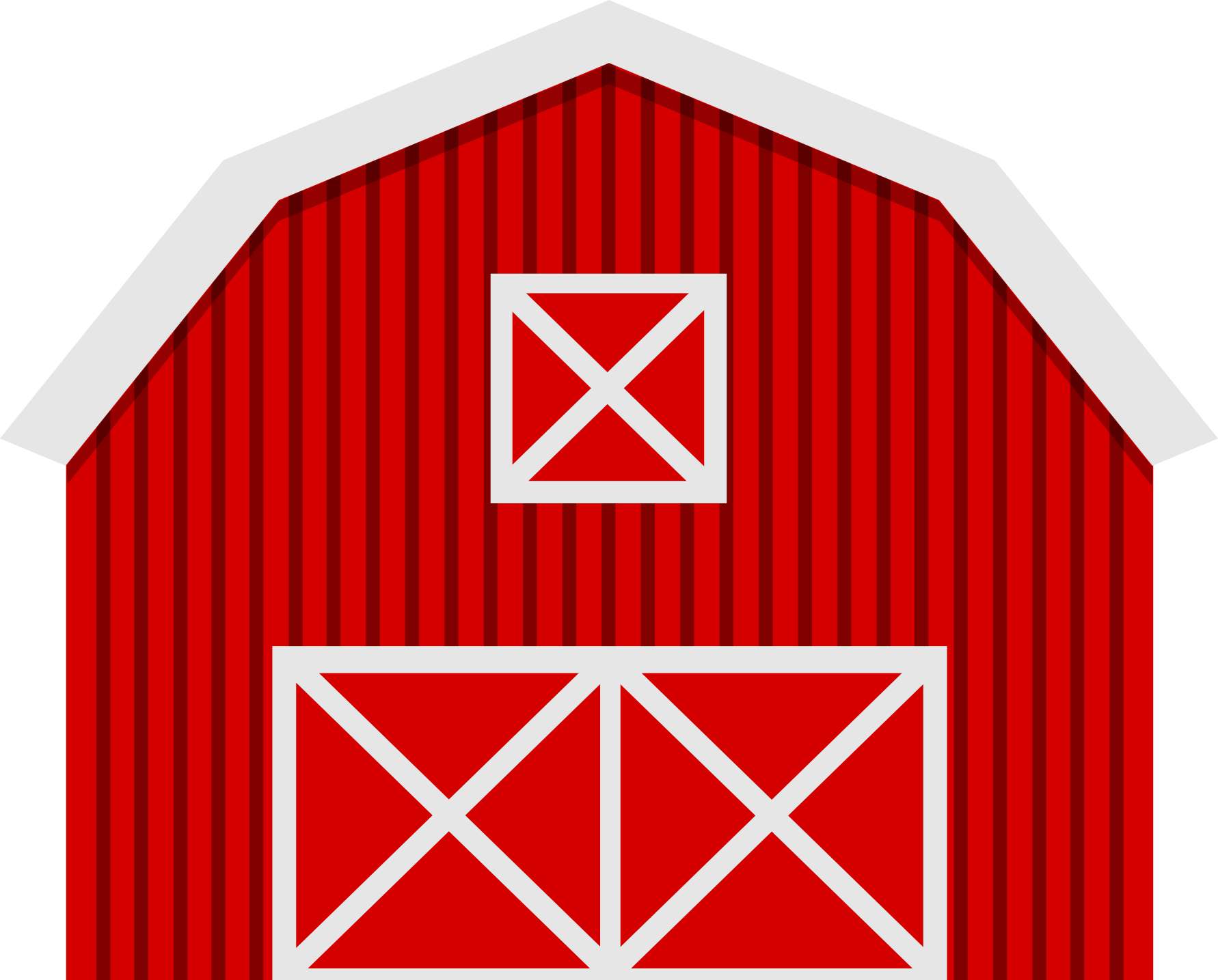 On The Farm Clip Art Scrapbooking And - Transparent Background Barn Clipart (1782x1435), Png Download
