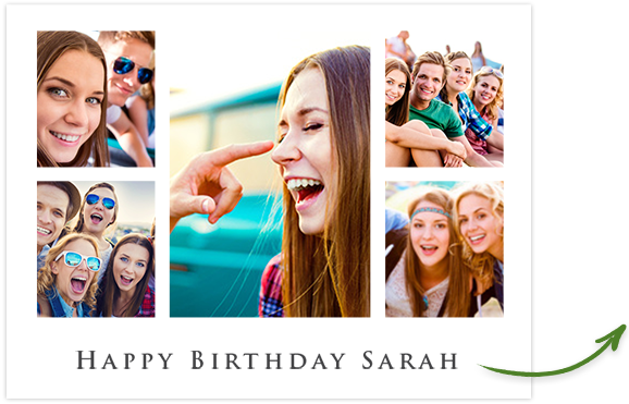 Collage Motivo Cumpleaños Encabezado Fce - Collage (578x371), Png Download