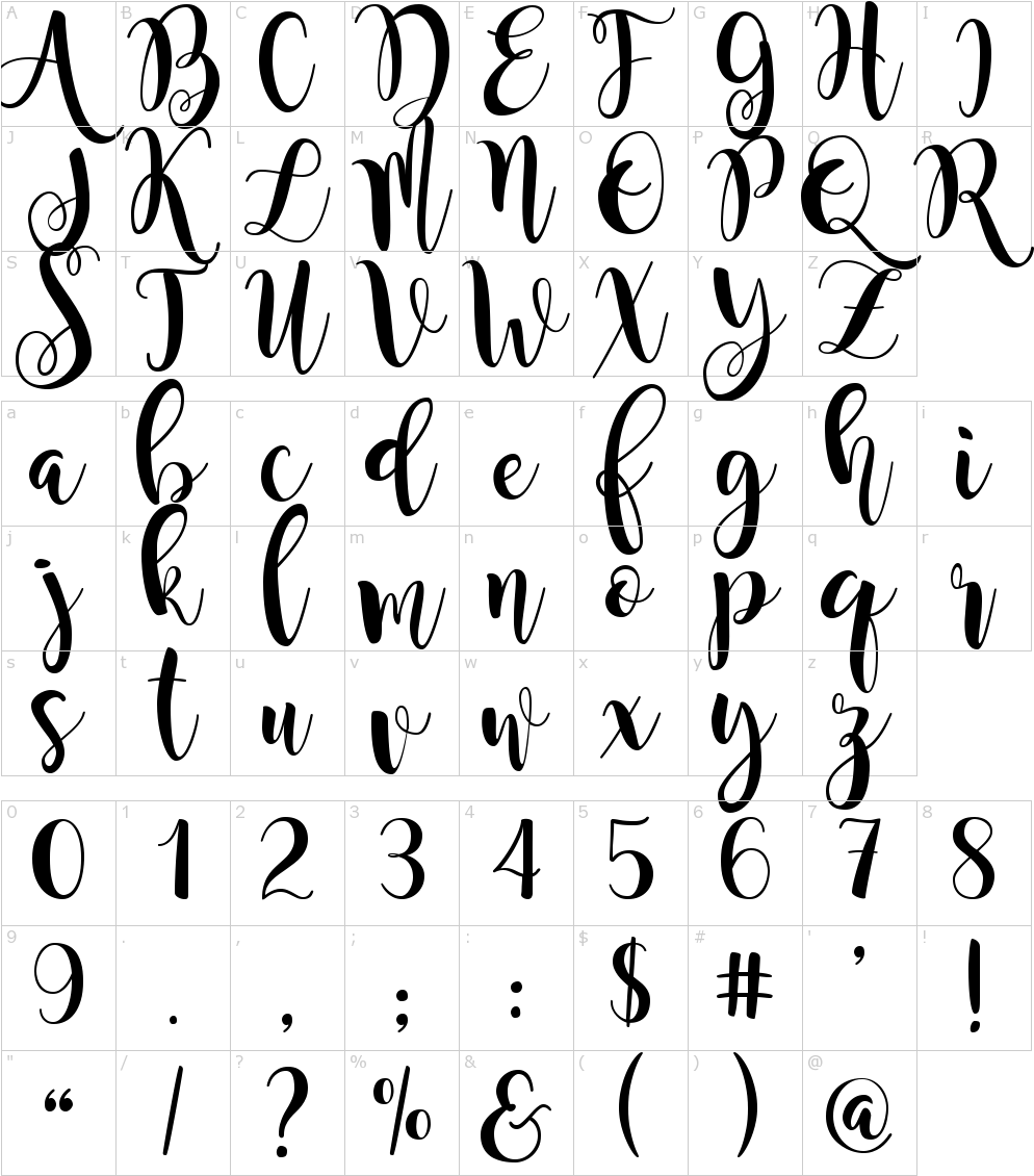 Archivos De La Fuente - Magnolia Sky Font Alphabet (1000x1150), Png Download