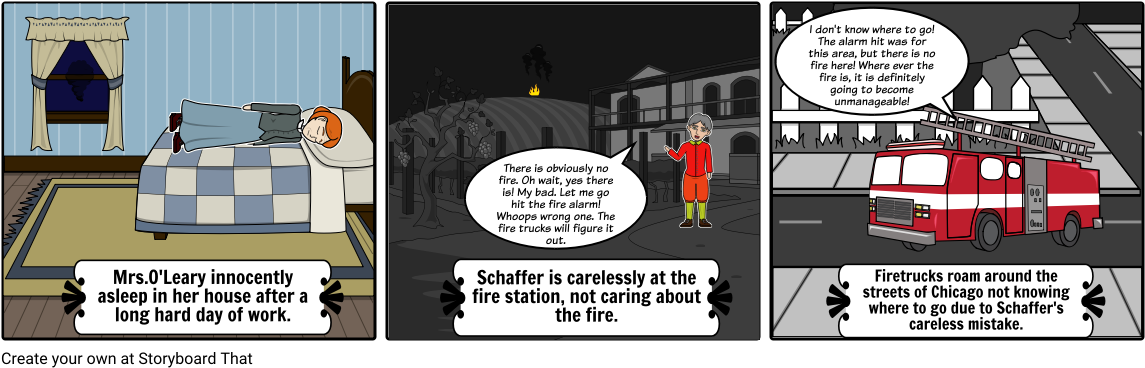 The Great Fire Political Cartoon - Cartoon (1164x385), Png Download
