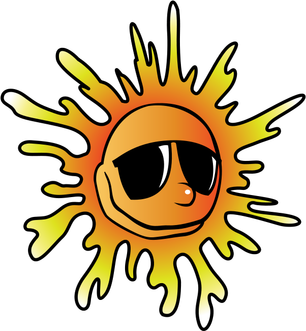 Summer Clip Art Border - Sun With Glasses Png (800x800), Png Download