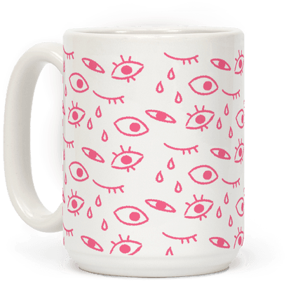 Creepy Eyes Coffee Mug - Mug (484x484), Png Download