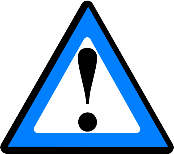 Black Blue Warning 1 Svg Clip Arts 600 X 532 Px (600x532), Png Download