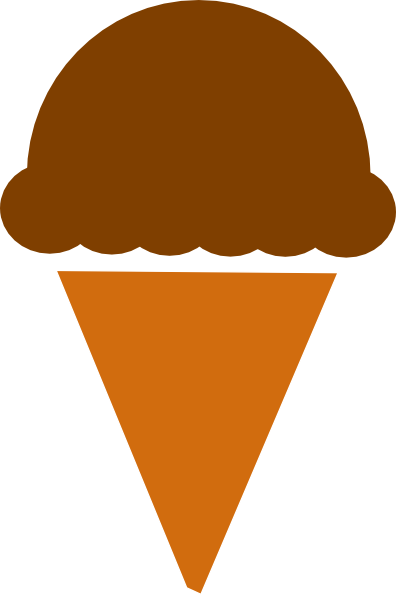 Download Ice Cream Silhouette Clip Art At Clker - Ice Cream Scoop Cartoon  PNG Image with No Background 