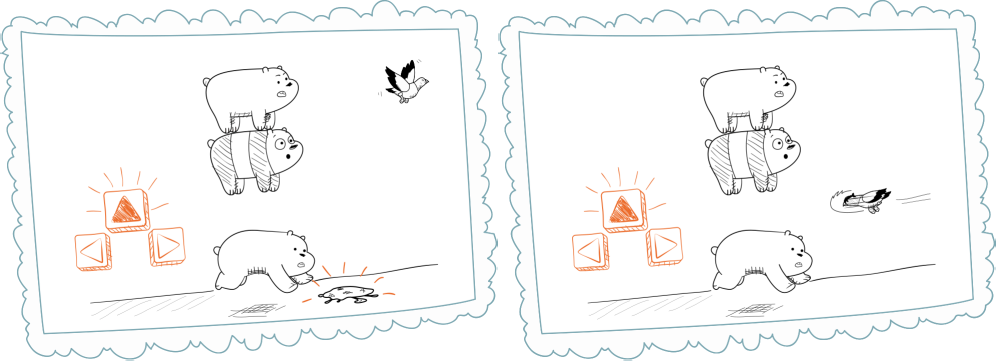 Use Your Up Arrow Key To Jump Over Bird Poop Or Other - Sketch (996x361), Png Download