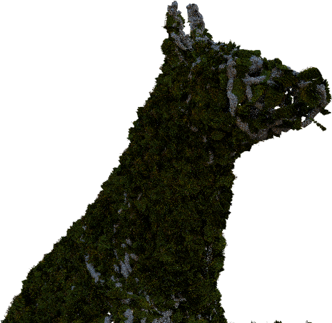 Close Up Topiary 228 Kb - Statue (960x540), Png Download