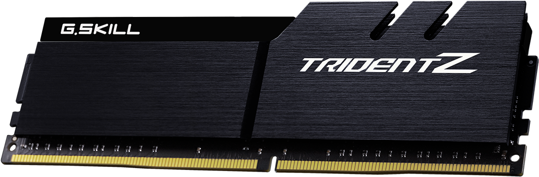 Trident Z Series Ddr4 4600mhz Cl19 23 23 43 16gb - G Skill Trident Z Black (1280x520), Png Download