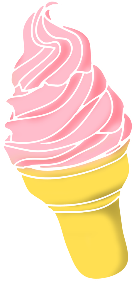 Icecream Clipart - Purple Ice Cream Clipart (524x1024), Png Download