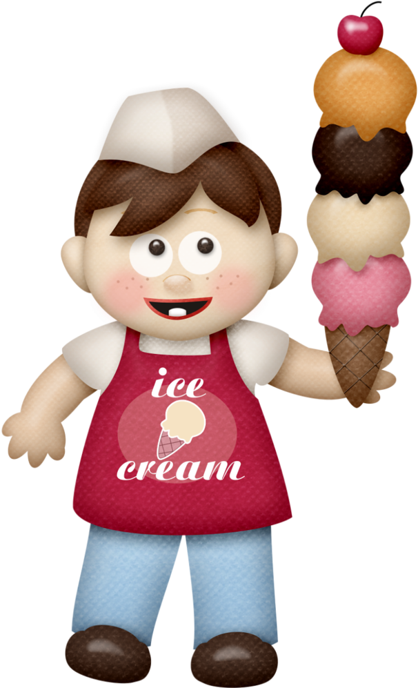 B *✿* Heladeros Ice Cream Clipart, Food Clipart, Summer - Ice Cream (622x1024), Png Download
