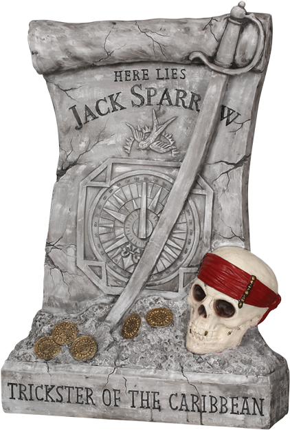 Jack Sparrow Deluxe Resin Tombstone - Jack Sparrow (475x650), Png Download