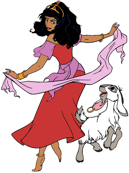 Disney Clipart Hunchback Notre Dame - Esmeralda (443x596), Png Download
