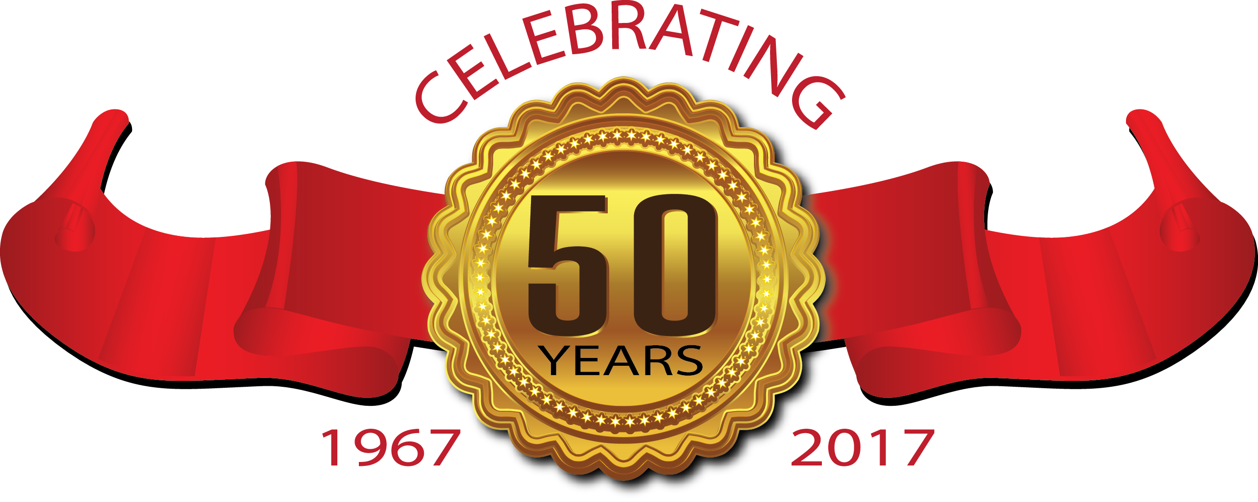 50 Yrs Png File - 50 Years Logo Png (2573x1028), Png Download