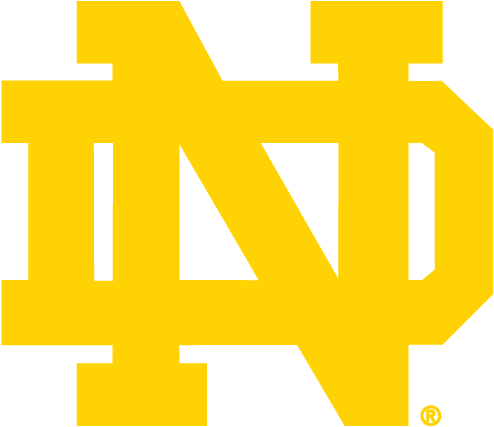 Notre Dame Logo (955x497), Png Download