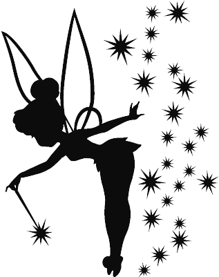 Fairy Tink2 1388154680 Vegyes - Tinkerbell Silhouette (400x400), Png Download