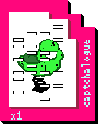The Punched Green Slime Ghost Pogo Card - Captchalogue Card (325x412), Png Download