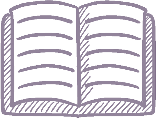 Open Book Icon Purple - Book Sketch (600x599), Png Download