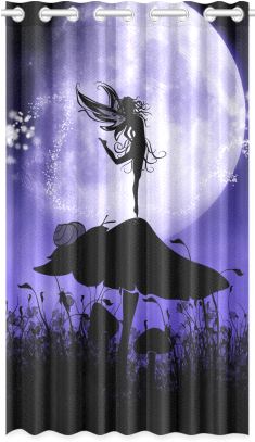 A Beautiful Fairy Dancing On A Mushroom Silhouette - Fairy Silhouette 2 Shower Curtain (500x500), Png Download