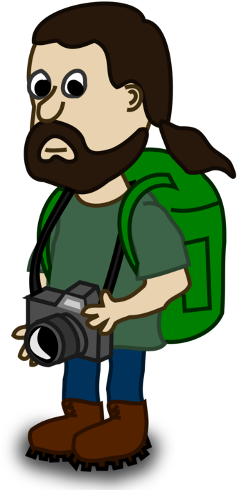 Backpacking Computer Icons Hiking Cartoon - Information Gap Conversation Activities (750x750), Png Download