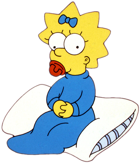 Cartoon Characters Simpsons Png - Maggie Simpsons Png (800x600), Png Download