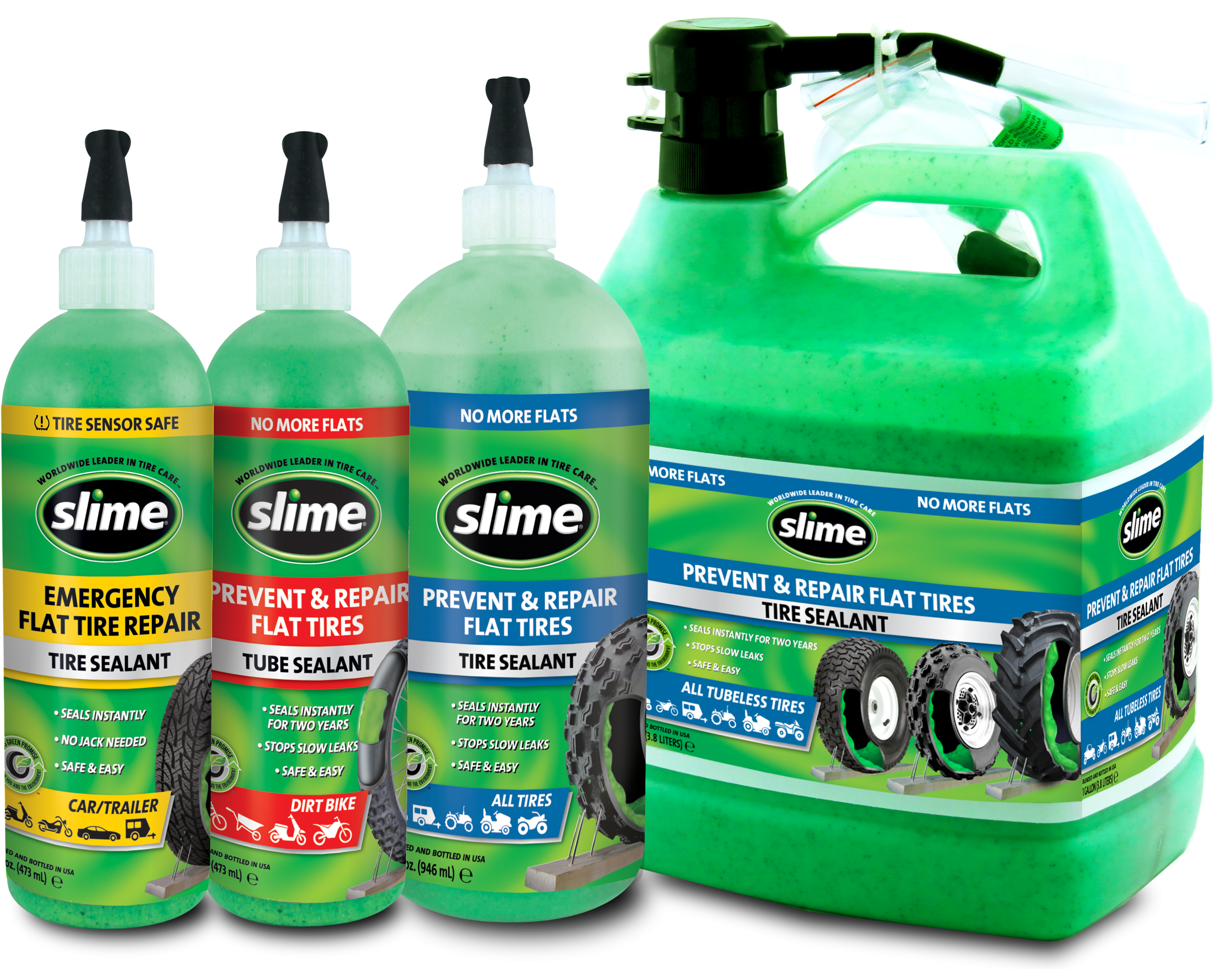 Slime Tire Sealant Collection - Slime 1 Gallon Tire Sealant - 10162 (3297x3000), Png Download