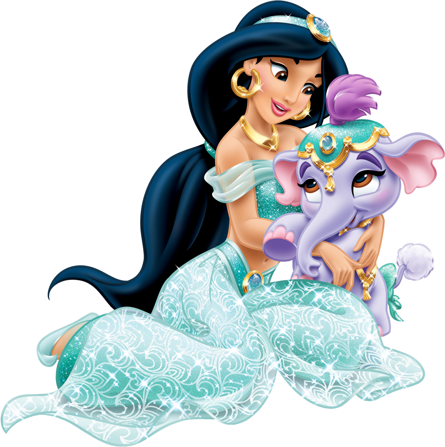 Disney Character Png - Princess Jasmine Palace Pets (1593x1600), Png Download