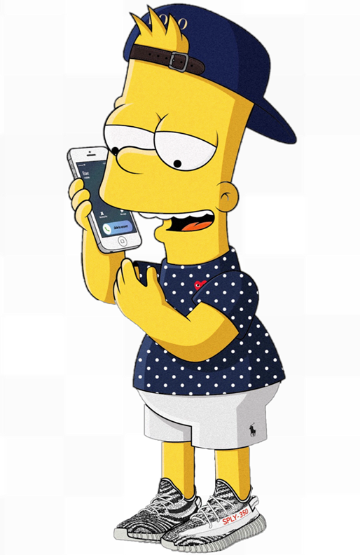 Bad Bunny Bad Bunny - Imagenes De Bart Simpson (514x792), Png Download
