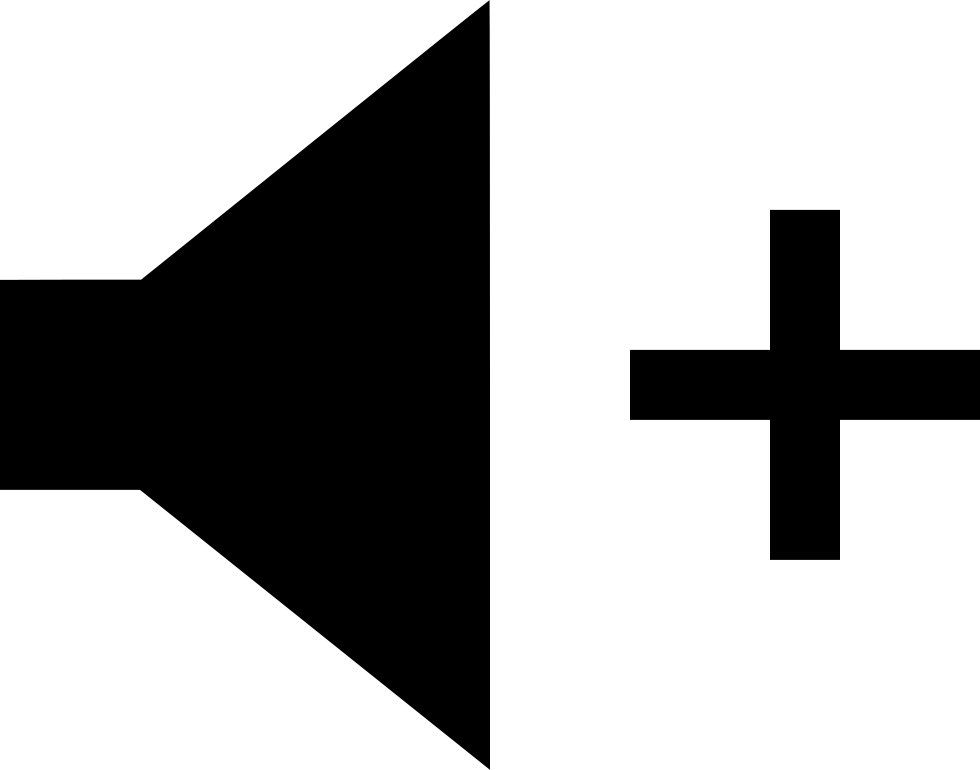 Png File Svg - Volume Plus Icon Png (980x770), Png Download