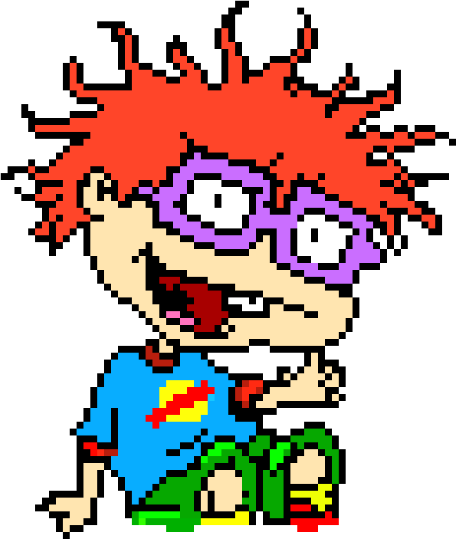 Rugrats - Minecraft Pixel Art Rugrats (910x800), Png Download