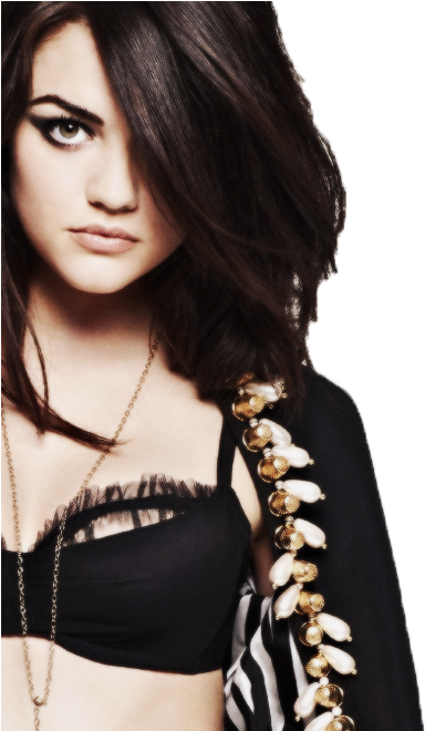 Lucy Hale Eos By - Aria Pretty Little Liars Hot (500x659), Png Download