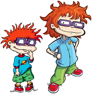 Chuckie Finster Cartoon Crossover - Chuckie Finster Grown Up (389x397), Png Download