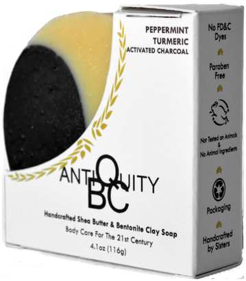 Peppermint Essential Oil, Turmeric, & Activated Charcoal (500x500), Png Download
