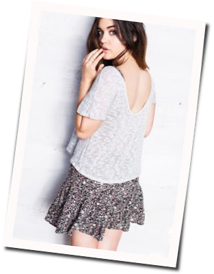 Lucy Hale Guitar Chords For Thats What I Call Crazy - Photo Shoot (313x400), Png Download