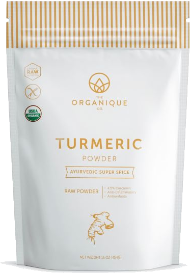 Organic Turmeric Powder By The Organique Co - Organique Co. Organic Raw Spirulina Superfood Powder (580x600), Png Download
