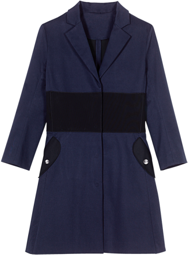 17 Jan - Navy Casentino Ulster Coat (510x510), Png Download