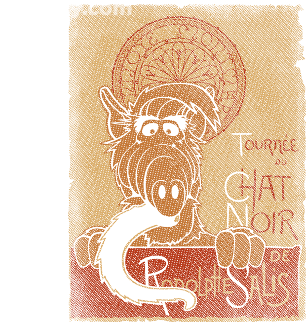 Chat Noir - Illustration (571x504), Png Download